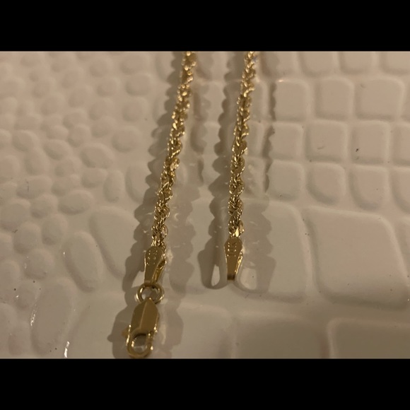 10k Gold Rope Chain 18in 2.5mm - Picture 2 of 5